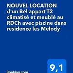 Nouvel Location D'un Bel T2 Climatise Et Meuble Au Rdch Avec Piscine Dans Les Melody